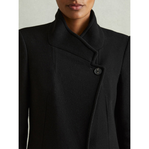 REISS MAUDE Wool Blend Longline Double Breasted Coat